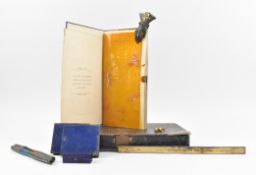 EARLY 20TH CENTURY ICONASIGN PAINTING AND STENCIL ART SET IN BOOK CASE