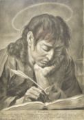JOHN BAPTISTA PIAZZETTA - SAINT JOHN THE EVANGELIST - 18TH CENTURY ENGRAVING