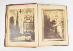 LATE 19TH CENTURY SCRAP ALBUM ALONG WITH COLLECTION OF PHOTOGRAPHS