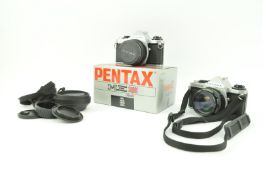 BOXED PENTAX ME SUPER 06100, ANOTHER UNBOXED EXAMPLE & LENSES