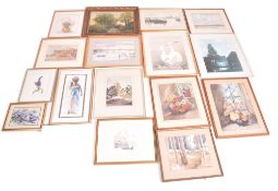 LARGE COLLECTION OF 20TH CENTURY ORIGINAL PAINTINGS & PRINTS