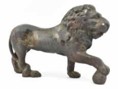 LATE 19TH CENTURY SOLID CAST IRON LION FIGURE AFTER MEDICI LIONS