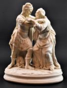 VICTORIAN PARIAN WARE FIGURE OF CORNELIUS AND PETER