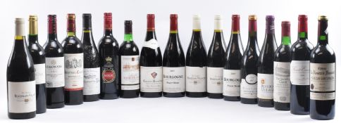 SEVENTEEN FRENCH RED WINE BOTTLES