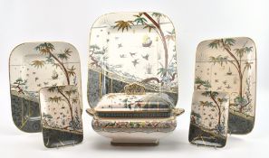 GILDEA & WALKER EARTHENWARE - MELBOURNE - 19TH CENTURY PART DINNER SERVICE