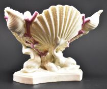 19TH CENTURY CIRCA 1880S ROYAL WORCESTER LUSTRE PORCELAIN SHELL DISH