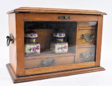 BOSECK & CO, AUSTRIA - LATE 19TH CENTURY STATIONERY DESK TOP CABINET