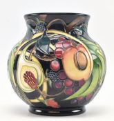 MOORCROFT - QUEEN'S CHOICE - CERAMIC VASE OF SQUAT FORM