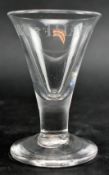 JACOBITE INTEREST - C1750 THE FRIENDLY HUNT ENGRAVED FIRING GLASS