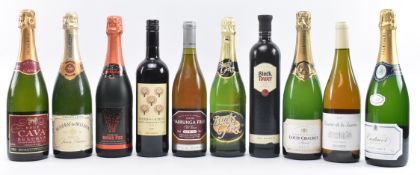 TEN SPANISH, FRENCH, AUSTRALIAN & MORE WINE BOTTLES