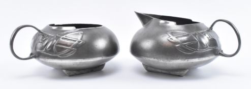 ARCHIBALD KNOX FOR LIBERTY - TUDRIC PATTERN PEWTER SET