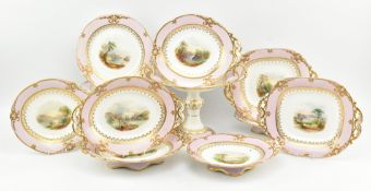 COPELAND & GARRETT STYLE - 19TH CENTURY PORCELAIN PART DINNER SERVICE