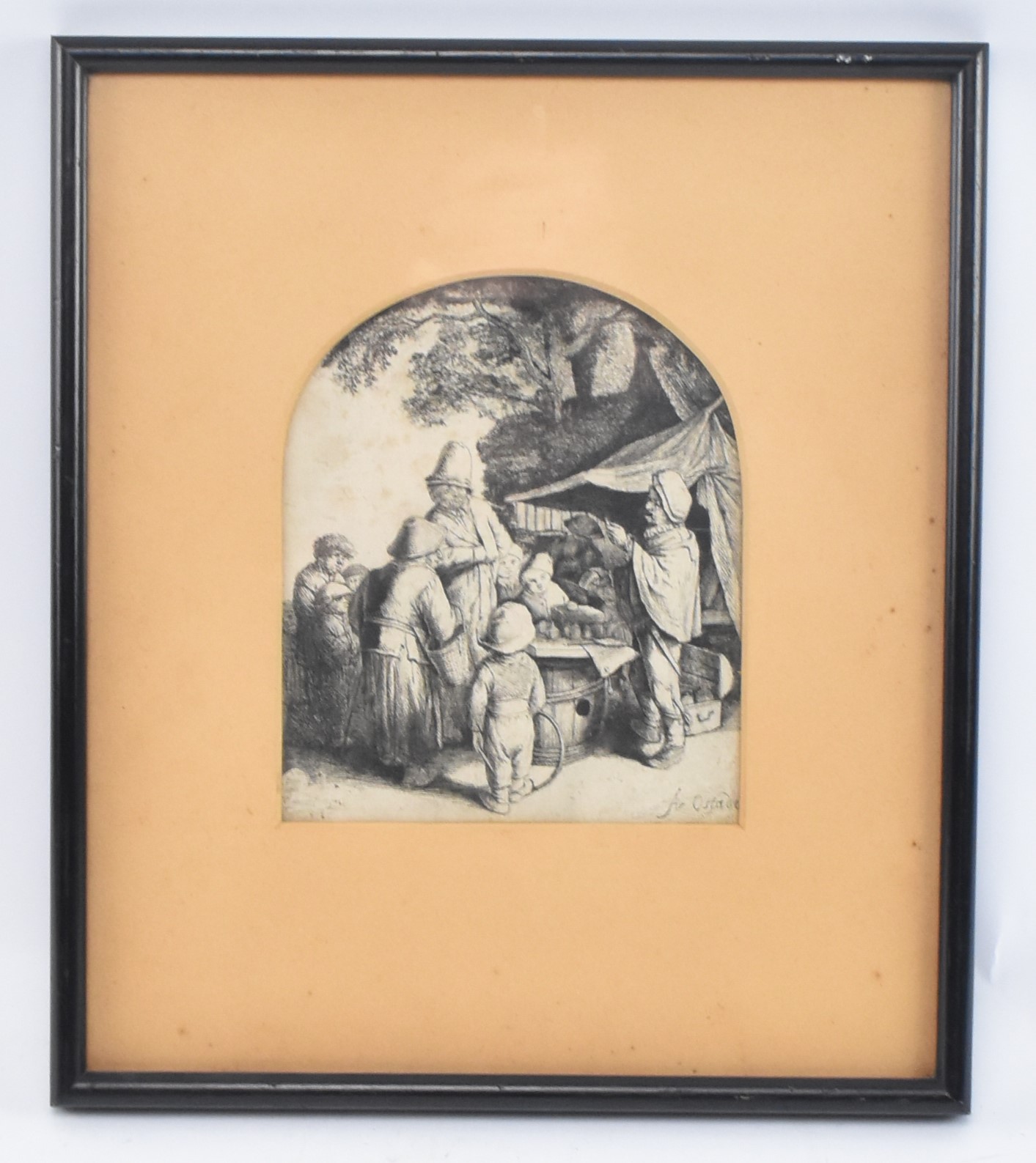 ADRIAEN VAN OSTADE (1610-1685) - DUTCH 17TH CENTURY ETCHING ON PAPER