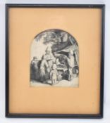 ADRIAEN VAN OSTADE (1610-1685) - DUTCH 17TH CENTURY ETCHING ON PAPER