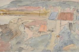 DUGALD SUTHERLAND MACCOLL (1859-1948) - THE HARBOUR CRAIL WATERCOLOUR