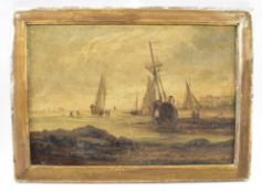 W. BYRON - OIL ON CANVAS SEASCAPE PAINTING