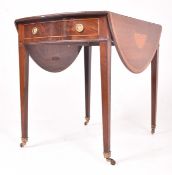 W. WILLIAMSON & SONS, GUILDFORD - 19TH CENTURY MAHOGANY PEMBROKE TABLE
