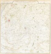 BATH LOCAL INTEREST. 1835 A MAP OF THE COUNTRY ROUND THE CITY OF BATH PUBL. C. GODWIN