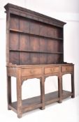 18TH CENTURY COUNTRY OAK WELSH DRESSER - SIDEBOARD