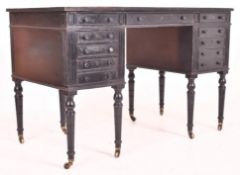 PRIVATE COLLECTION OF DERREN BROWN - MORISON & CO, EDINBURGH EBONISED WRITING DESK