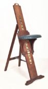 NEWMAN'S, LONDON - LATE VICTORIAN MAHOGANY ADJUSTABLE ARTIST'S CHAIR