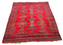 LARGE EARLY 20TH CENTURY USHAK TURKISH FLOOR CARPET RUG
