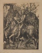 AFTER ALBRECHT DURER - THE KNIGHT, DEATH & THE DEVIL - ENGRAVING