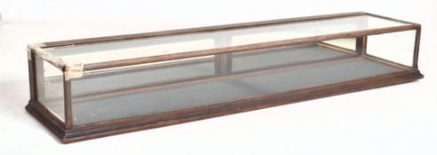 19TH CENTURY VICTORIAN MAHOGANY AND GLASS SHOP DISPLAY CABINET