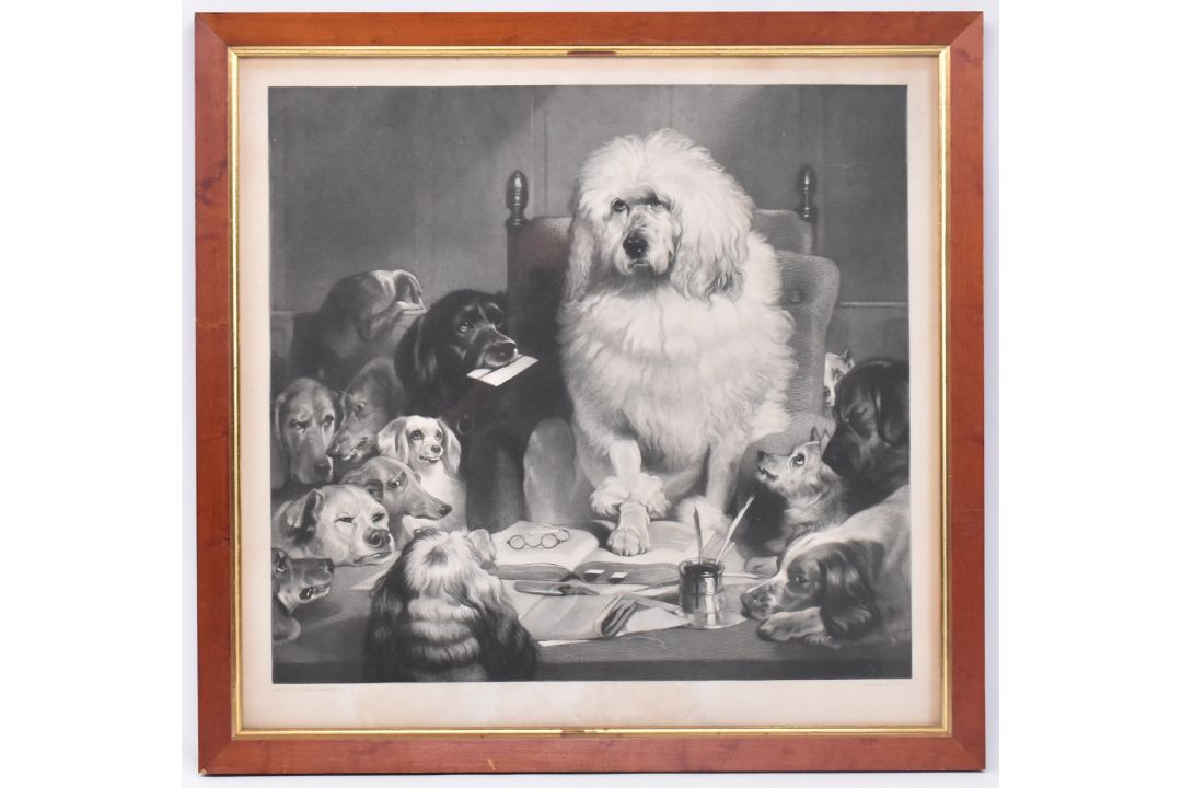 AFTER EDWIN LANDSEER - LAYING DOWN THE LAW - ENGRAVING - Image 2 of 5