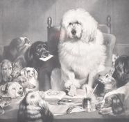 AFTER EDWIN LANDSEER - LAYING DOWN THE LAW - ENGRAVING