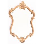 ROCOCO INSPIRED CONTINENTAL 20TH CENTURY GILTWOOD WALL HANGING MANTLE MIRROR
