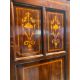 EDWARDIAN MAHOGANY & BOXWOOD INLAID TRIPLE COMPACTUM WARDROBE - Image 3 of 6