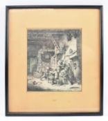 ADRIAEN VAN OSTADE (1610-1685) - DUTCH 17TH CENTURY GENRE ETCHING