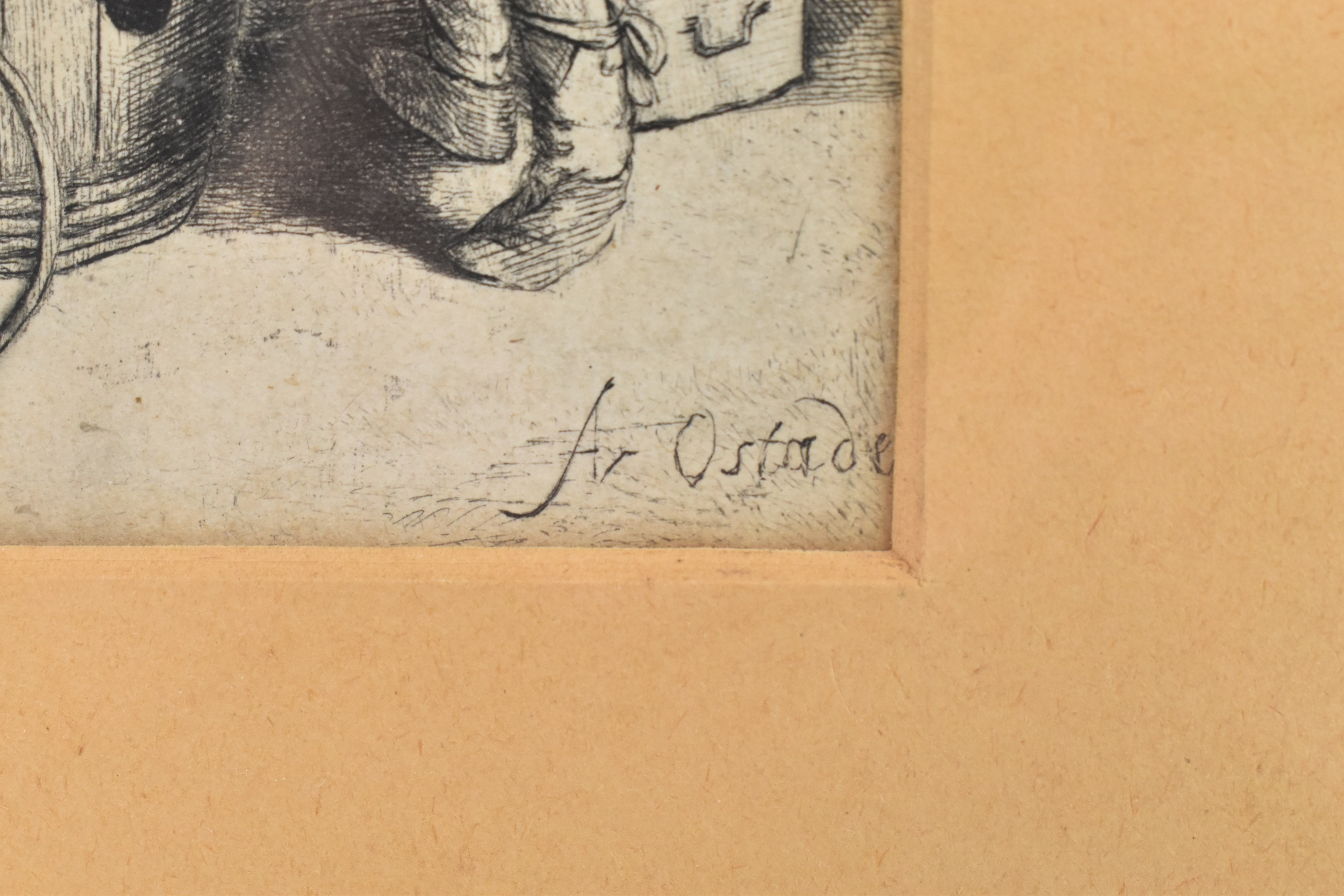 ADRIAEN VAN OSTADE (1610-1685) - DUTCH 17TH CENTURY ETCHING ON PAPER - Image 3 of 5