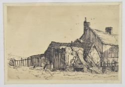 LYNDON GOODWIN HARRIS (1928-2006) - ENGRAVING ON PAPER