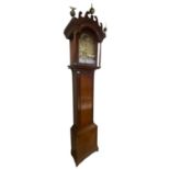 LATE 18TH CENTURY MAHOGANY CASED GRANDFATHER CLOCK
