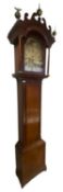 LATE 18TH CENTURY MAHOGANY CASED GRANDFATHER CLOCK