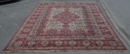 LARGE EARLY 20TH CENTURY AXMINSTER MANNER WOOL CARPET RUG
