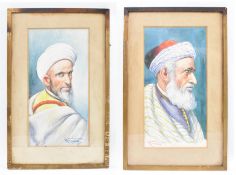 DIEGO LOPEZ MARIN (1865-1917) - TWO LATE 19TH CENTURY WATERCOLOURS