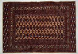 EARLY 20TH CENTURY PERSIAN BUKHARA FLOOR CARPET RUG.