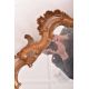 BAROQUE STYLE 19TH CENTURY GILTWOOD & GESSO FILIGREE WALL MIRROR - Image 3 of 10