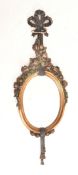 ITALIAN TOLEWARE INSPIRED FLORALLY CARVED WALL MIRROR
