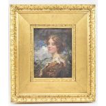 LATE 19TH CENTURY IMPRESSIONIST OIL ON CANVAS PORTRAIT PAINTING OF LADY