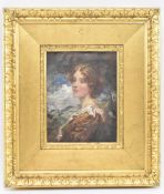 LATE 19TH CENTURY IMPRESSIONIST OIL ON CANVAS PORTRAIT PAINTING OF LADY