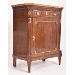 FRENCH NAPOLEON III 19TH CENTURY MAHOGANY & MARBLE TOP PIER CABINET CUPBOARD
