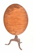 19TH CENTURY GEORGE III MAHOGANY TILT-TOP TABLE