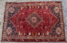 EARLY 20TH CENTURY SOUTH WEST PERSIAN QASHGAI FLOOR CARPET RUG