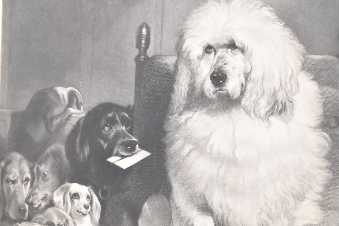 AFTER EDWIN LANDSEER - LAYING DOWN THE LAW - ENGRAVING - Image 3 of 5