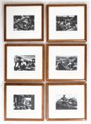 AFTER CLARE LEIGHTON - THE FARMER'S YEAR - 1995 LATER SERIES OF 6 ENGRAVINGS