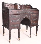 ADAMS REVIVAL LATE 19TH CENTURY MAHOGANY LADIES WRITING DESK
